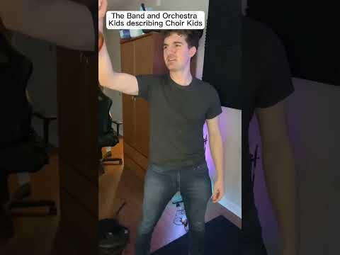 How the band/orchestra kids describe choir kids #shorts