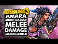 Borderlands 3 Best Builds | SHOOT MASSIVE MELEE DAMAGE - Ultimate Amara Brawler Mayhem 3 Build