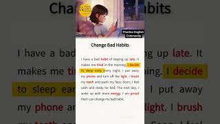 English Listening Practice – Change Bad Habits | Short English Story with Subtitles