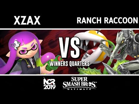NCR 2019 SSBU - SCARZ | Xzax (Inkling) Vs. Ranch Raccoon (Ridley, Piranha Plant) - Winners Quarters