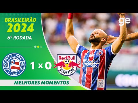 Gols e lances de Bahia x Red Bull Bragantino