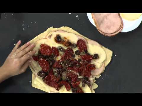 Receitas Bom Sabor 13/11/2013 - Pizza enrolada