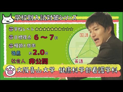 看護学科 【再アップ】大阪青山大学の傾向と対策【看護受験チャンネル】