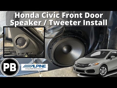 2015 - 2021 Honda Civic Front Door Speaker Install