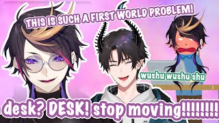 Shu Instantly Regrets His Standing Desk【NIJISANJI EN｜Shu Yamino & Ren Zotto】