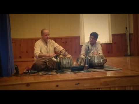 Jim Feist student tabla recital with Yogi Sharma