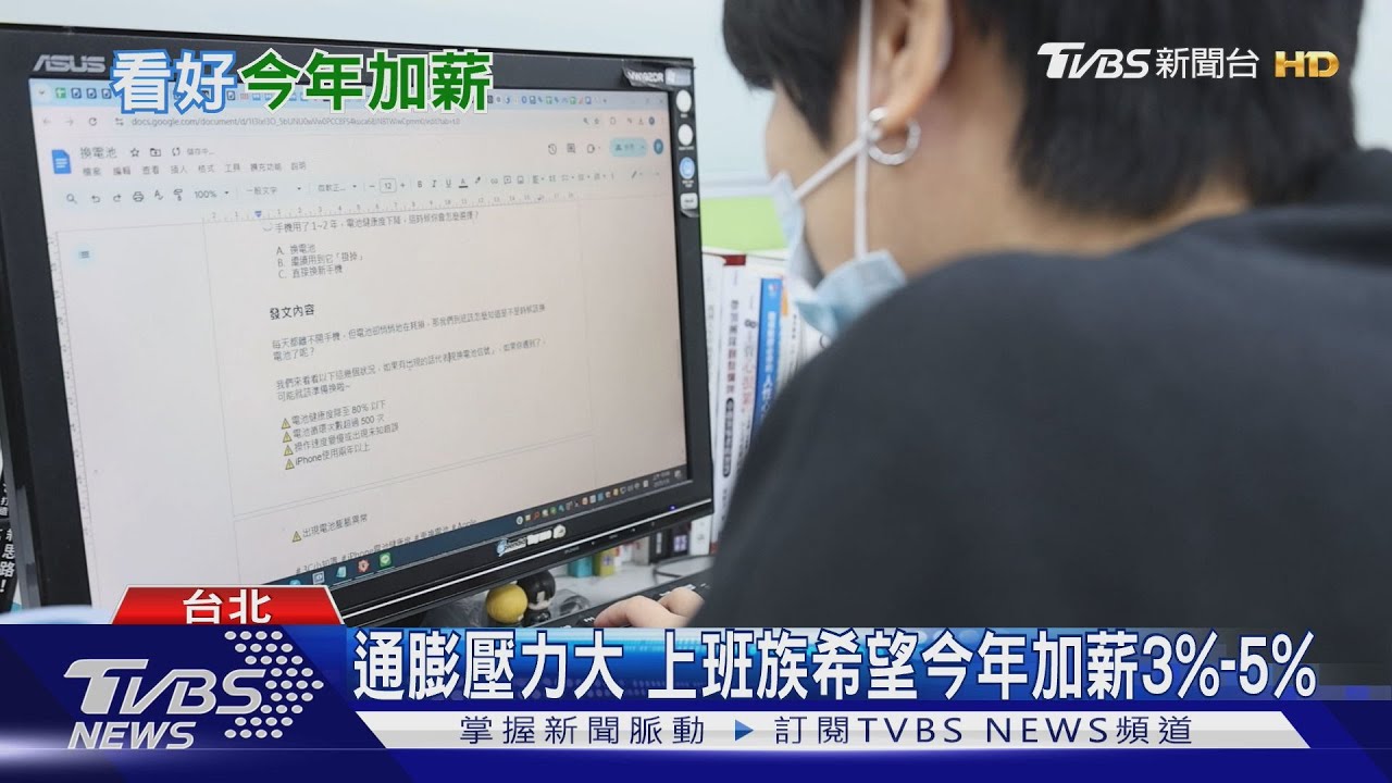 會是你嗎?52.5%企業有意願加薪 平均調漲幅度4.1%