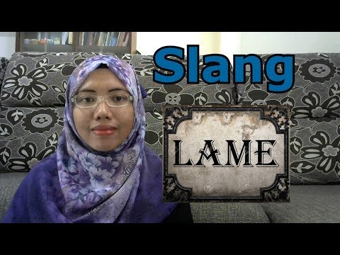 [LEARN MALAY] 111-LAME(slang)