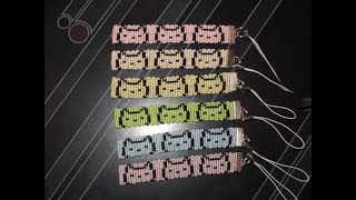 猫の顔のミサンガストラップを6種類作ってみた