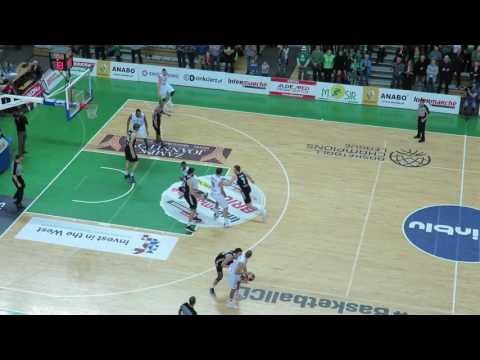 Stelmet BC Zielona Góra - Partizan Belgrad 80:81 - Początek meczu - 20.12.2016