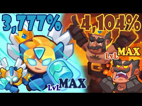 Meteor and Huge Rockfall Minotaur Max VS Inquisitor Knight of Light PVP - Rush Royale Full Video