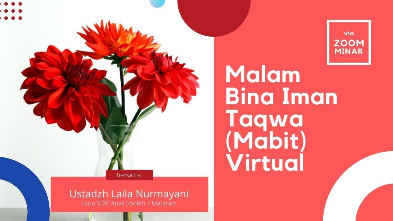 Mabit Virtual Putri SMPIT Anak Sholeh Mataram Bersama Ustadzh Laila Nurmayani