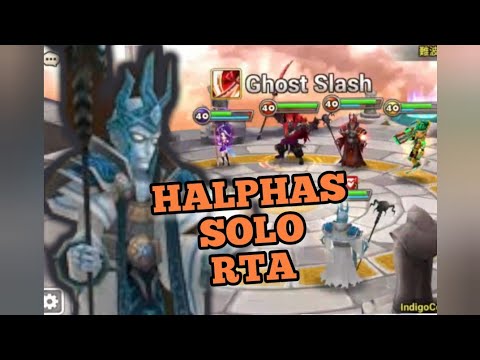 HALPHAS Solo in RTA, SUMMONERS WAR SKY ARENA!!!