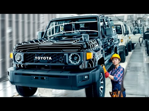 Toyota Land Cruiser Manufacturing process in Japan - J70 Heavy-Duty SUV Factory tour  (Documentary)