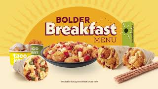 Bolder Breakfast Menu at Taco John's!