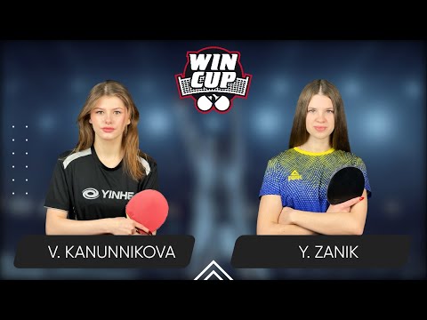 18:45 Vasylysa Kanunnikova - Yulianna Zanik West 4 WIN CUP 05.06.2024 | TABLE TENNIS WINCUP