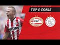 From VAN NISTELROOY ? to DZSUDZSAK ? | TOP 5 GOALS #PSVAJA