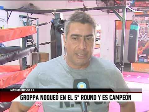 Groppa noqueó en el 5to. round y es campeón