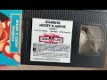 Walt Disney Cartoon Classics Starring Mickey Minnie 1987 VHS