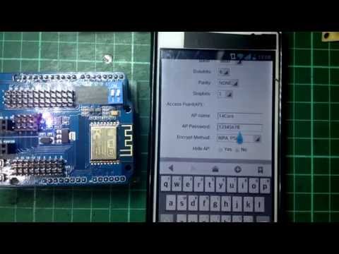 Esp8266 web server wifi serial port shield expansion