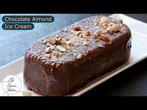 Chocolate Almond Ice Cream Recipe | No Cream, No Maida Lockdown IceCream Recipe ~The Terrace Kitchen