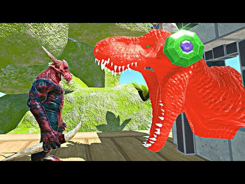 MUTANT TREX HEAD vs EVERY UNIT - Animal Revolt Battle Simulator #arbs