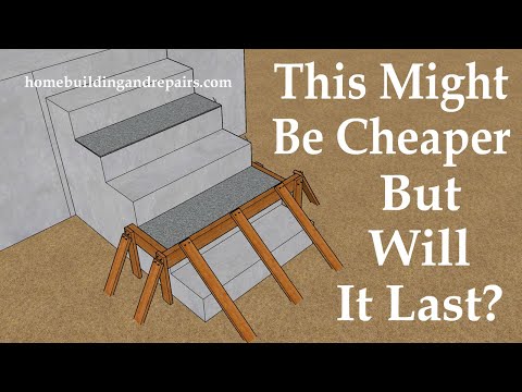 Possible Concrete Stairway With Small Riser Variation Repair Method - It Needs PRODUCTS THAT WORK?