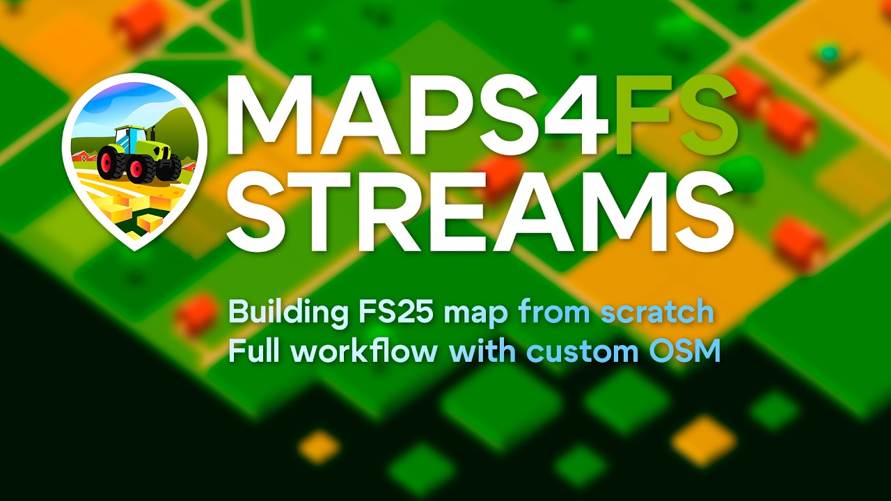 Building FS25 map from scratch with Maps4FS