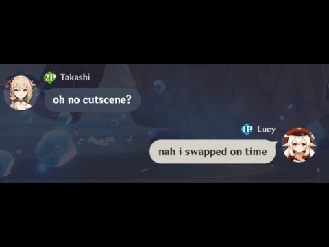 Impressing my co-op partner by skipping boss cutscenes | Genshin Impact