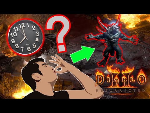 Time spent on 100 Hell Chaos runs. Necro MF [Drop Highlights] | Diablo 2 Resurrected