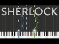 Sherlock BBC - Main Theme Piano Tutorial [100 ...