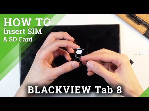 How to Insert Nano SIM & Micro SD Cards in BLACKVIEW Tab 8 – SIM & SD Cards Installation