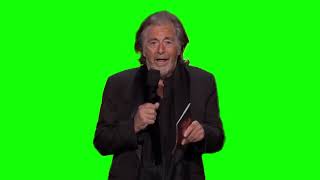 Al Pacino "I don't play a whole lot of video games" green screen