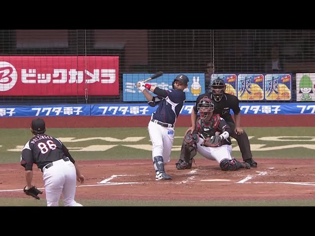 【1回表】初回から猛攻!! ライオンズ・栗山の追加点を奪う2点タイムリーヒット!! 2019/6/1 M-L