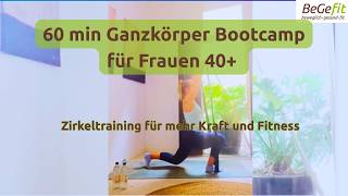60 Minuten Ganzkörper Bootcamp für Frauen 40+