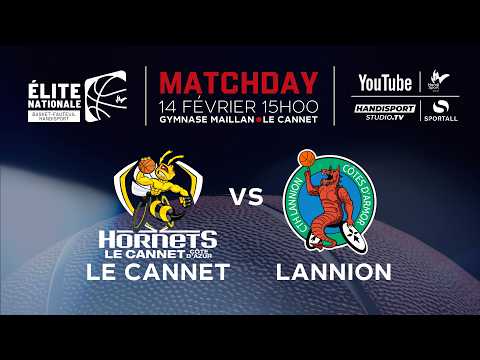 Le Cannet / Lannion - Championnat de France de basket fauteuil Elite Nationale - 10ème Journée