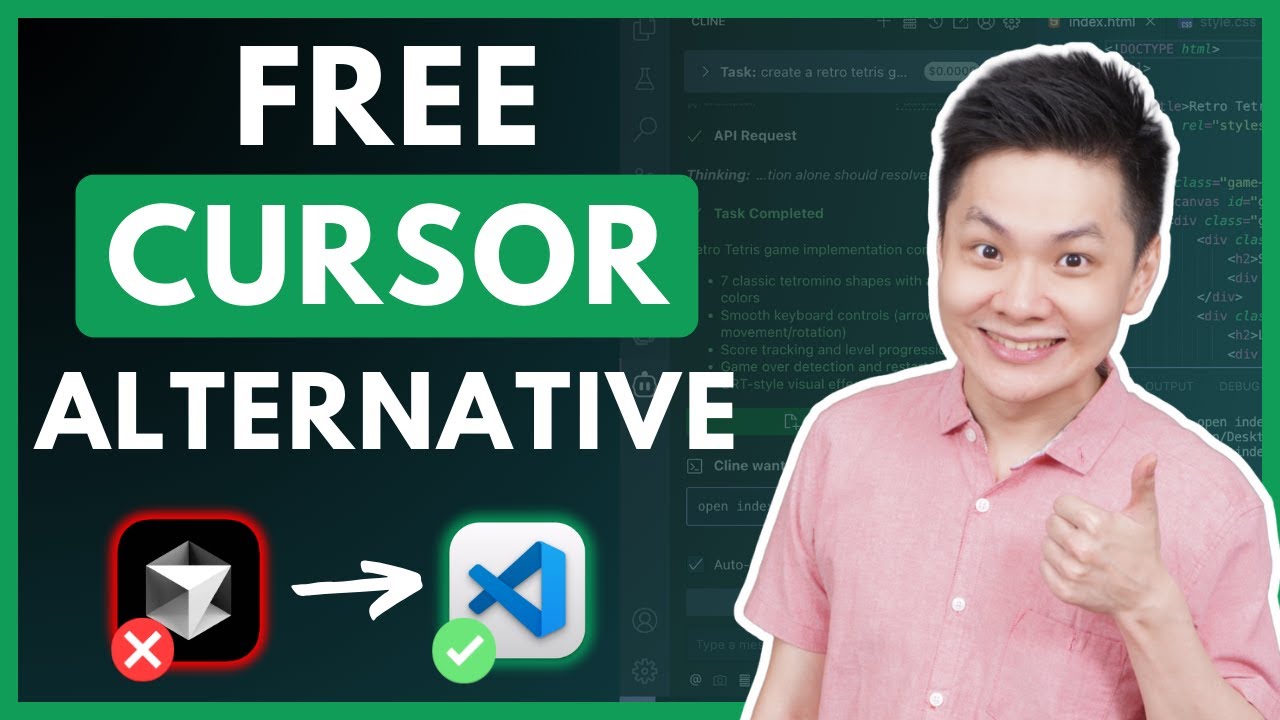 VSCode + Cline + Continue | NEVER PAY for CURSOR again. Use this OPEN SOURCE & LOCAL Alternative