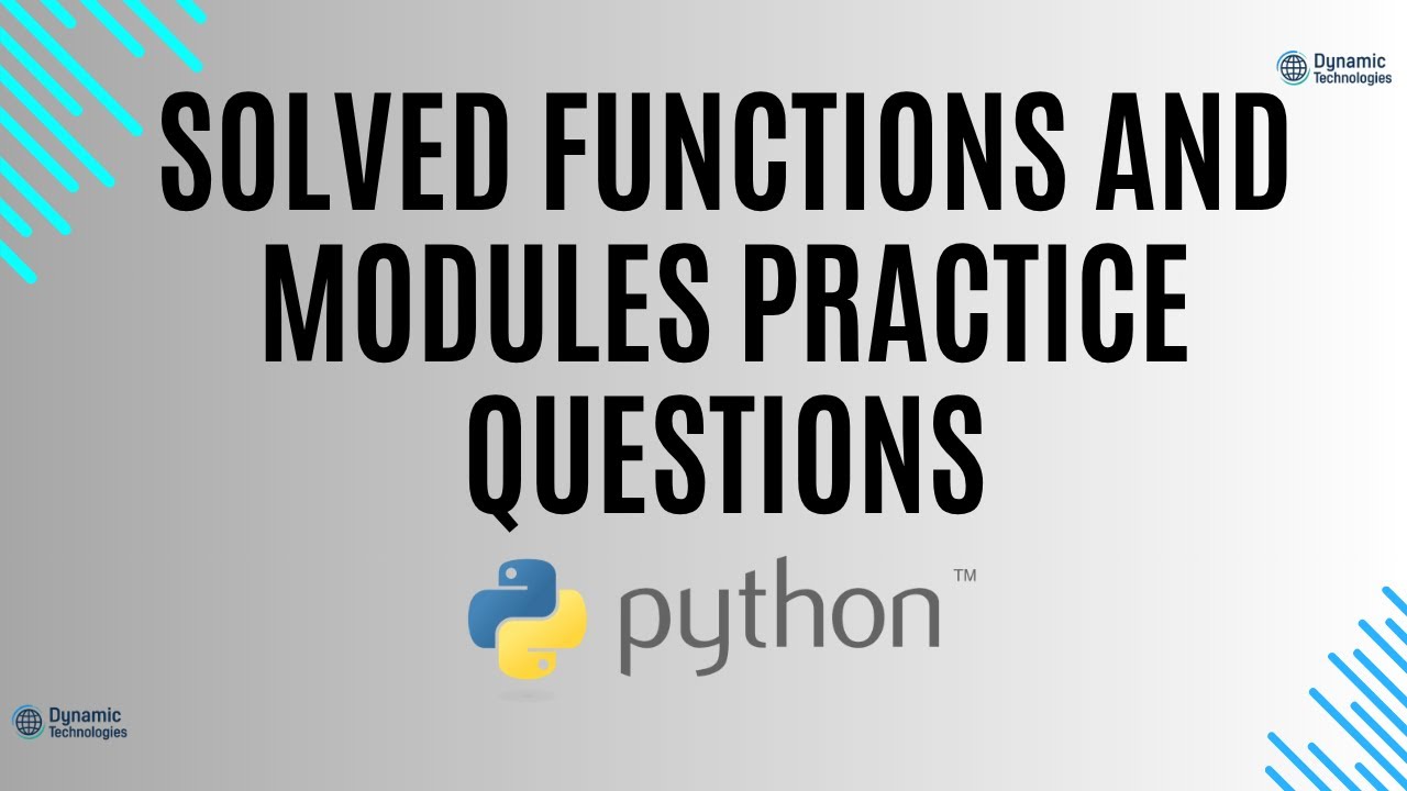 Solve python libraries and modules practice questions