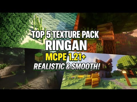 🌿 5 TEXTURE PACK TERBAIK MCPE 1.21+ | RINGAN TAPI REALISTIC!