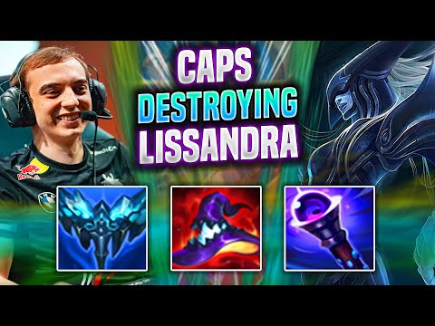 CAPS DESTROYING WITH LISSANDRA! - G2 Caps Plays Lissandra Mid vs Ziggs! | Season 2022