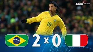 Brasil 2 x 0 Italy (Ronaldinho & Robinho Show) ● 2009 Friendly Extended Goals & Highlights HD