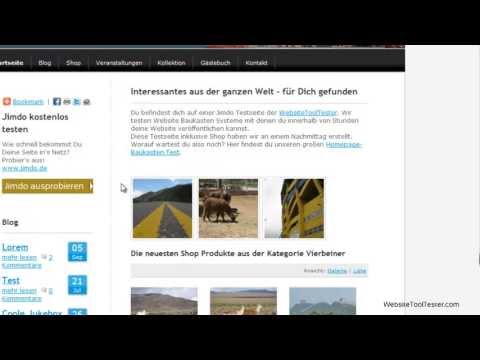 Jimdo im Test - Einblicke in den Homepage-Baukasten