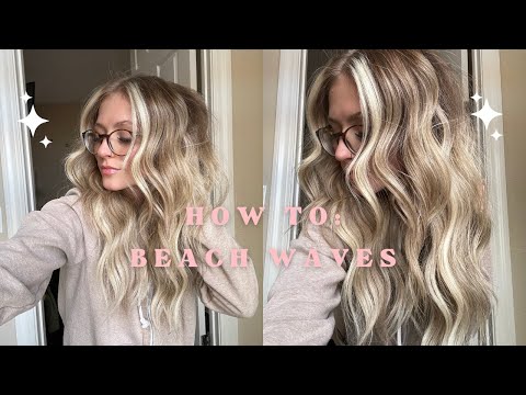 HOW TO DO BEACH WAVES WITH A CURLING IRON! SIMPLE AND...