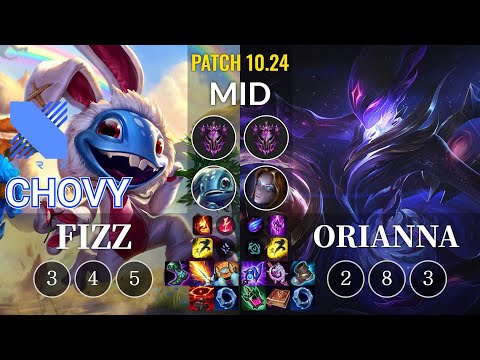 DRX Chovy Fizz vs Orianna Mid - KR Patch 10.24