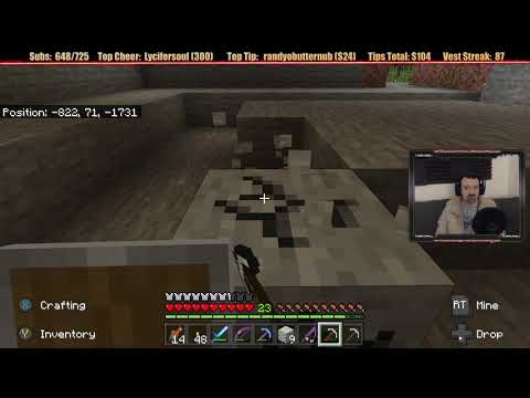 Minecraft "Chill Stream" May 18, 2020 pt3 - Time For Resource-Gathering Chill