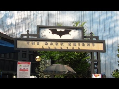 Six Flags Dark Knight POV HD Front Seat On-Ride Rollercoaster 1080p Mack Steel Mouse GoPro Video Video