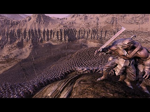 MASSIVE ORC ARMY vs Elves and Gondor | Battle of Mount Doom | Ultimate Epic Battle Simulator | UEBS