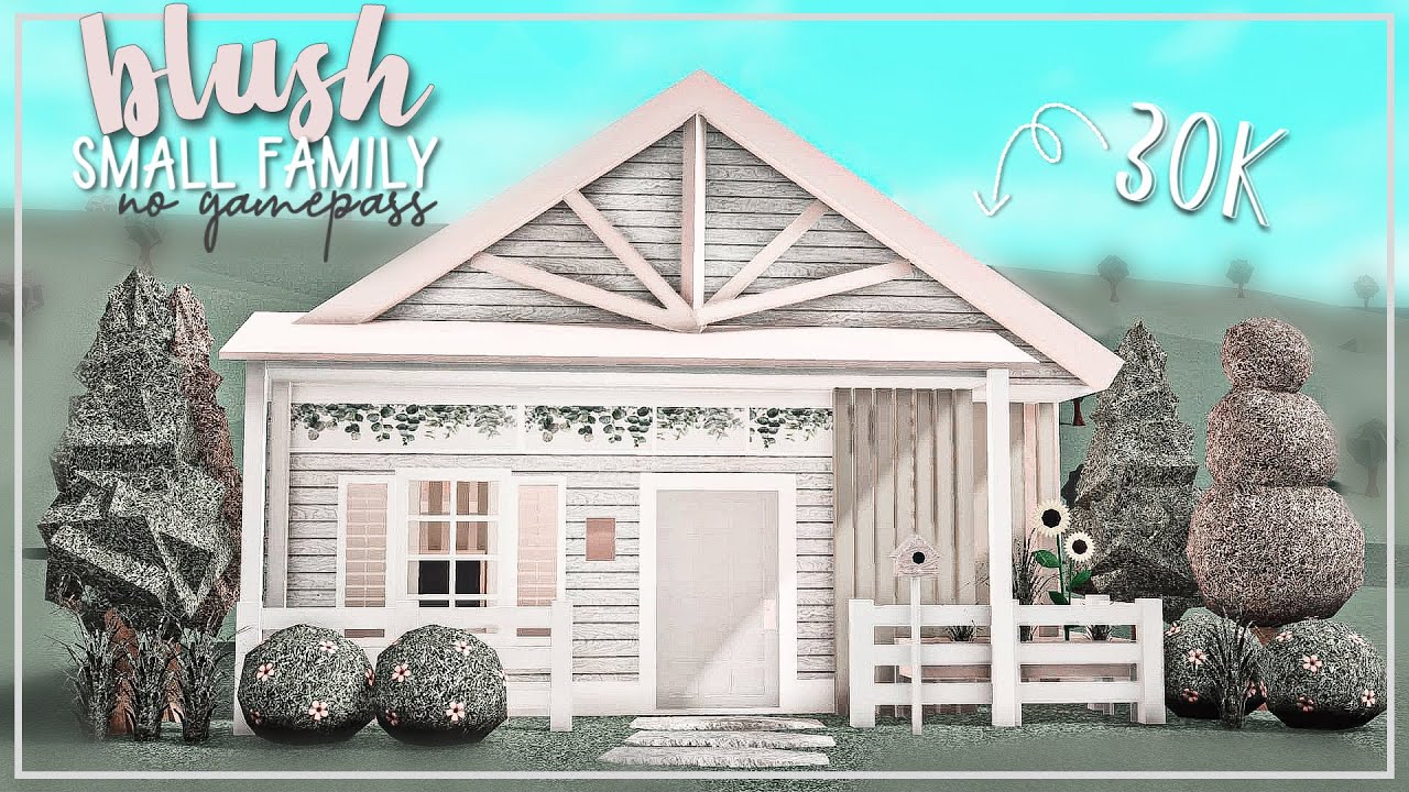 BLOXBURG: Blush Small Family Home | No gamepass 30k 🌷