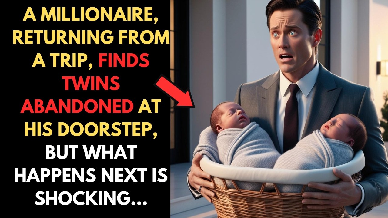 A MILLIONAIRE FINDS TWINS ABANDONED AT HIS DOORSTEP, BUT WHAT HAPPENS NEXT IS SHOCKING…