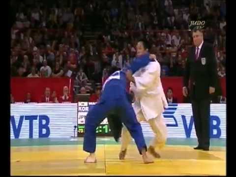 JUDO 2010 Tournois de Paris: Ki-Chun Wang 왕기춘 (KOR) - Yasuhiro Awano (JPN)